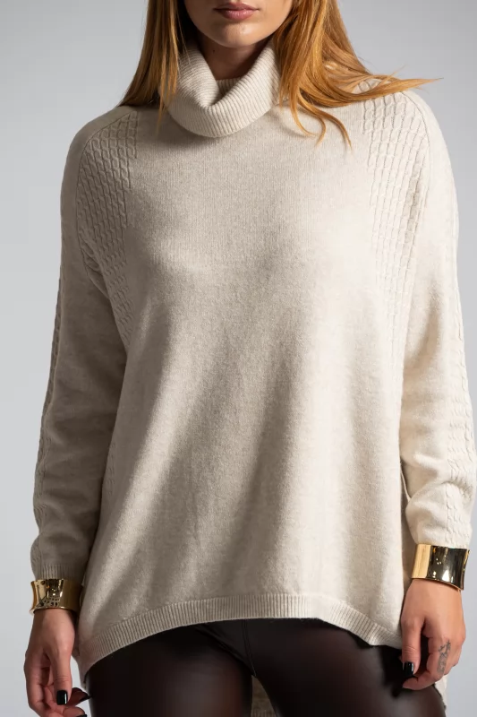 Sweater Knitted Embossed Sweater