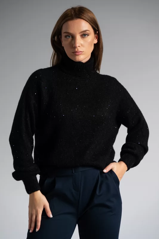 Sweater Τurtleneck Sequins