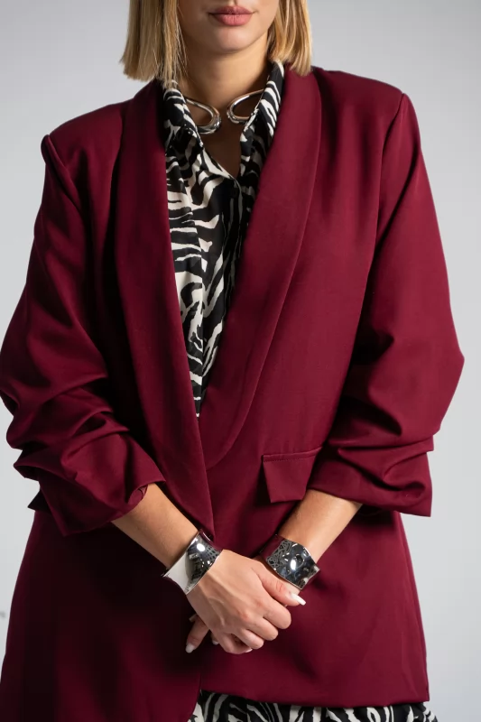 Blazer Casual Ruffle