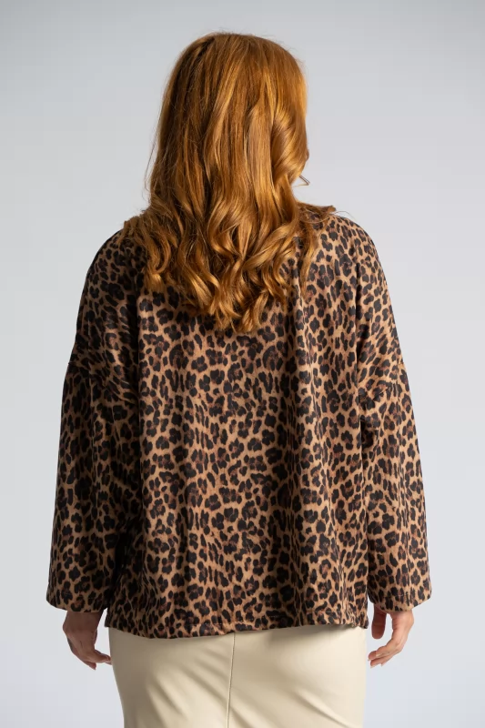 Blazer-Cardigan Animal Print