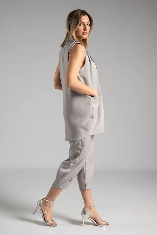 Vest-pants Set Grey