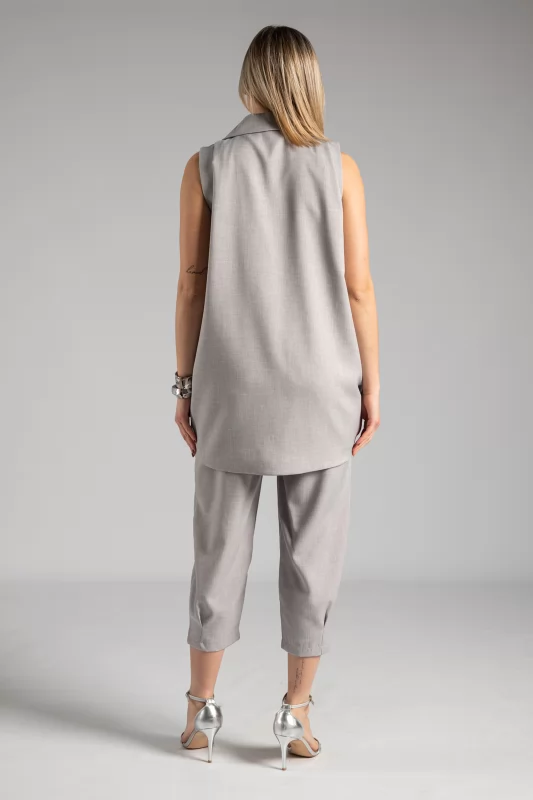 Vest-pants Set Grey