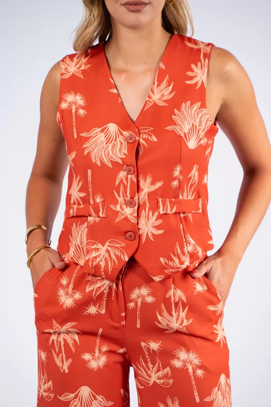 Set Vest-Pants Tropical Copper