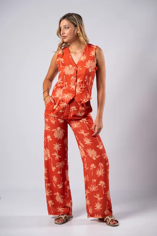 Set Vest-Pants Tropical Copper