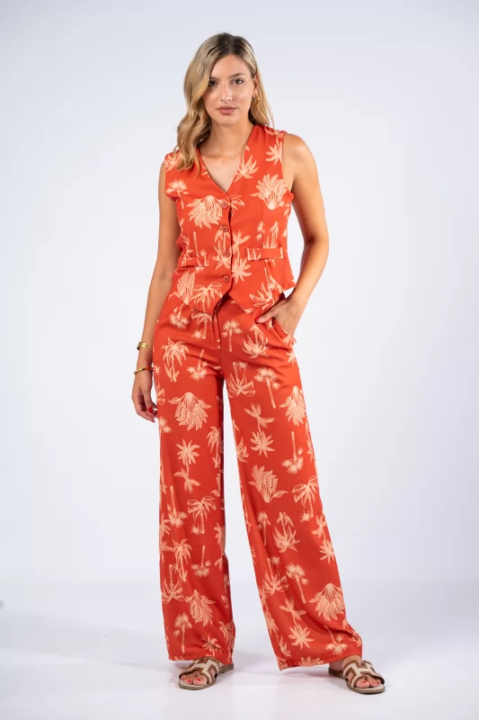 Set Vest-Pants Tropical Copper