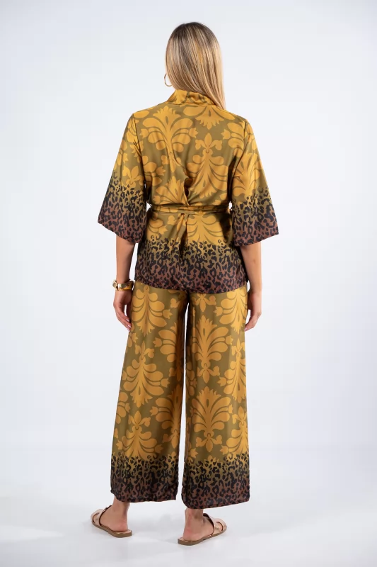 Set Kimono-Pants Khaki-Dijon