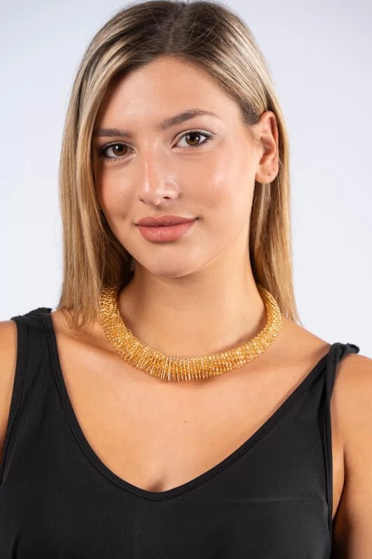 Set Necklace-Earring Gold