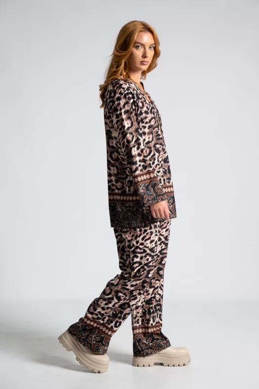 Set Blouse-Pants Leopar