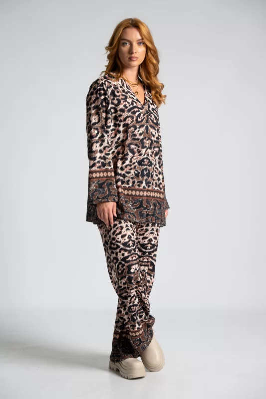 Set Blouse-Pants Leopar