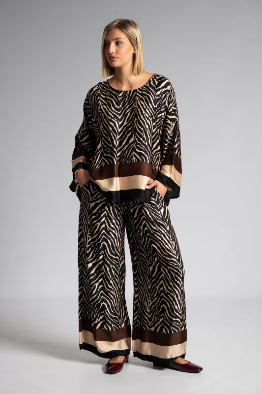 Set Blouse-Pants Leopar