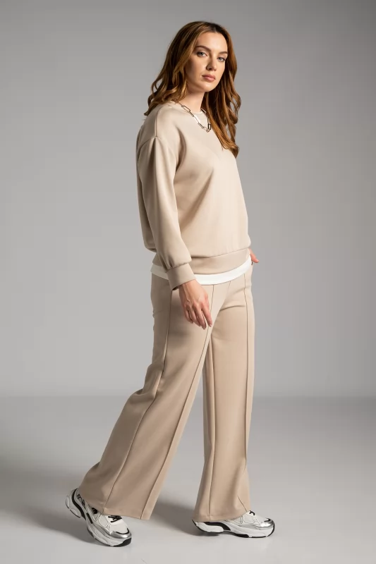 Set Blouse-pants White Finish