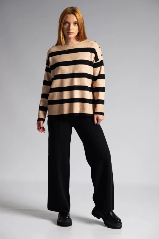 Set Blouse-Pants Solid Stripes