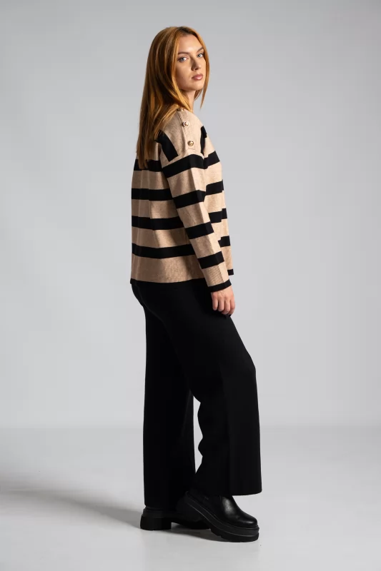 Set Blouse-Pants Solid Stripes