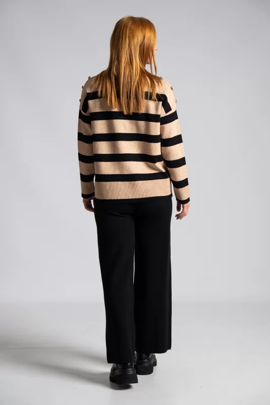 Set Blouse-Pants Solid Stripes