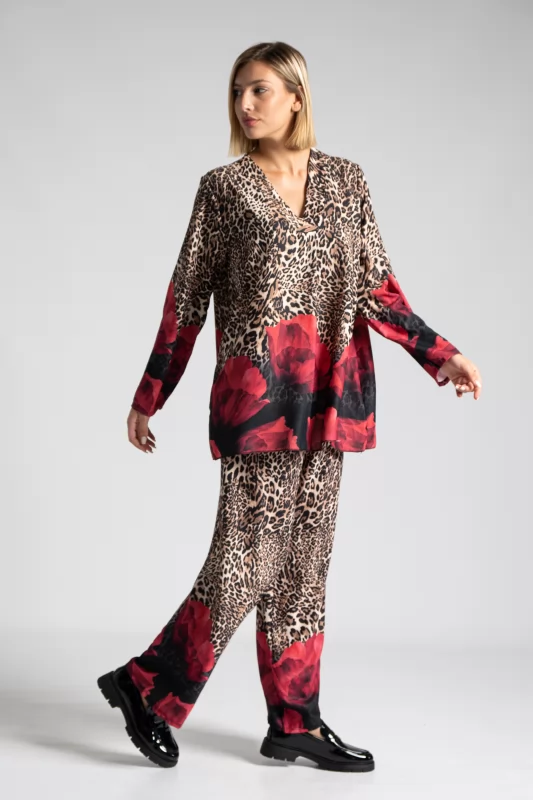 Σετ Roses Leopar Print