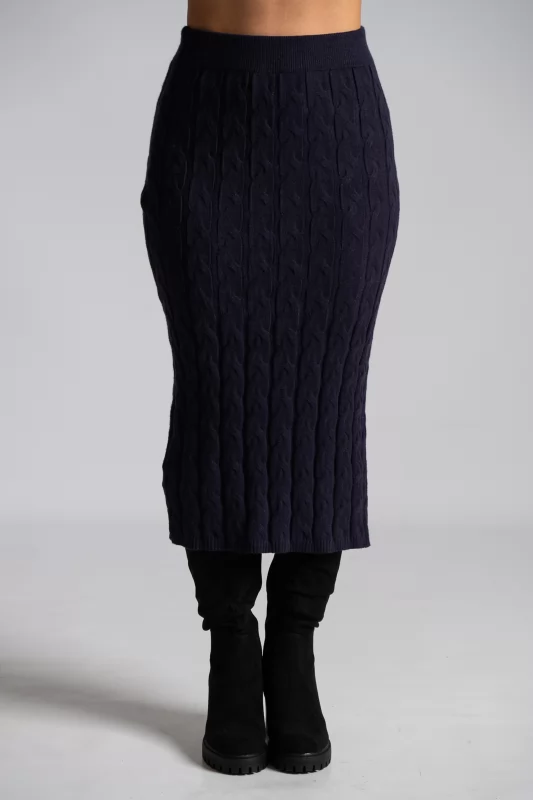 Set Knitted Top-Skirt