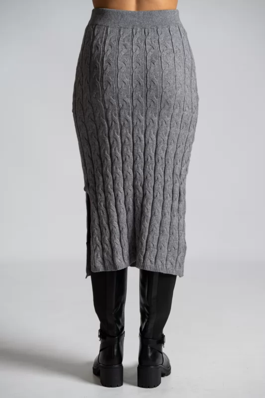 Set Knitted Top-Skirt