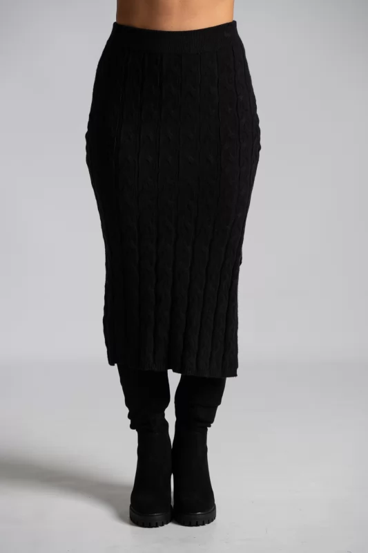 Set Knitted Top-Skirt