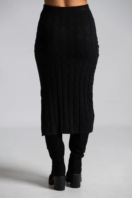 Set Knitted Top-Skirt