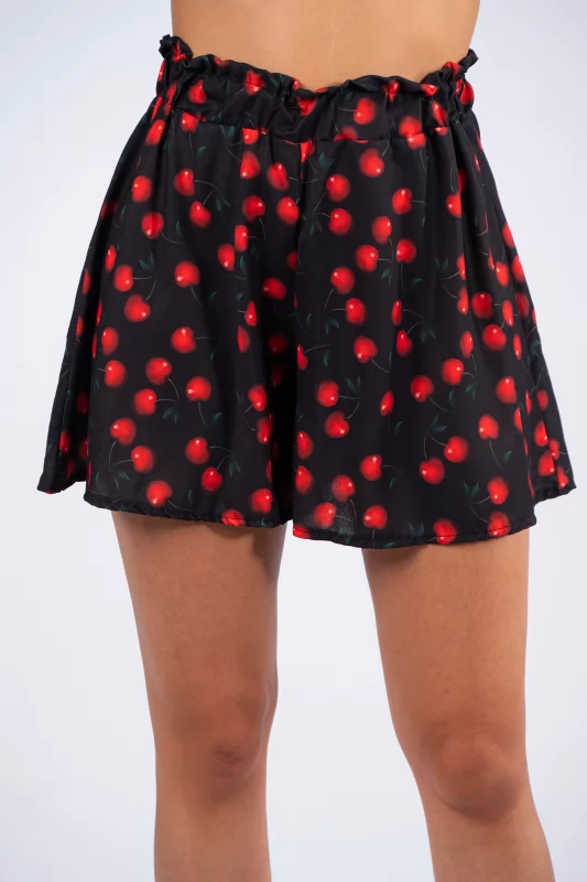 Set Top-Shorts Cherry Black