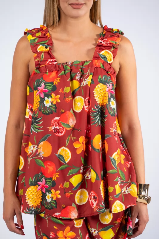 Σετ Top-Shorts Fruits Εκάι