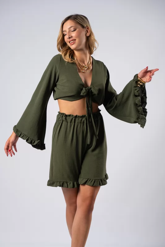 Set Top-Shorts Khaki