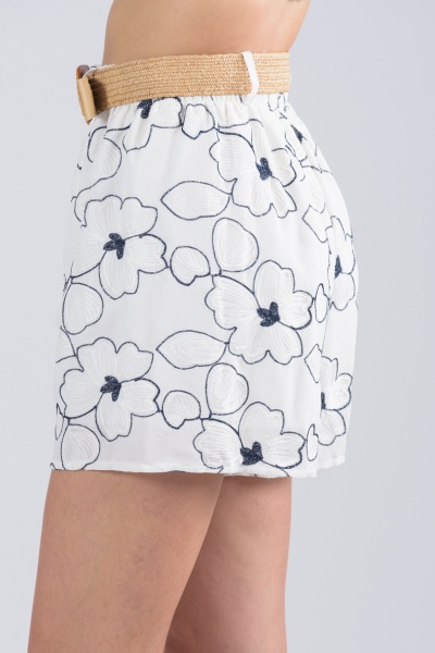 Shorts Embroidery White