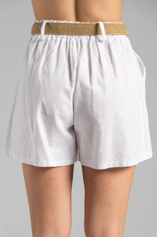 Shorts Λινό Ζώνη