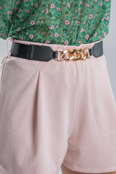 Shorts With Belt Pink