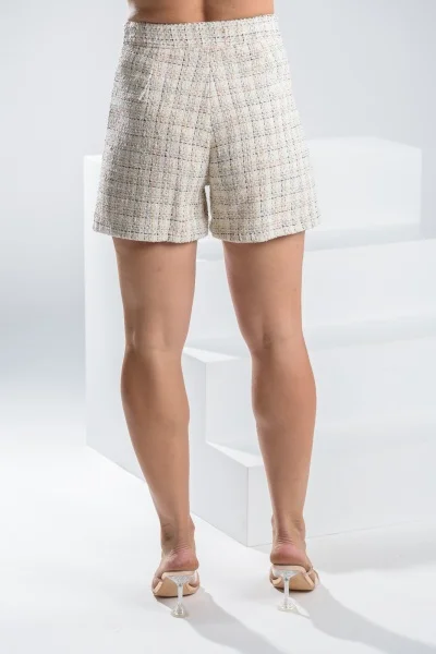 Shorts Τουίντ Cream