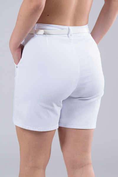 Shorts-Bermuda Belt White