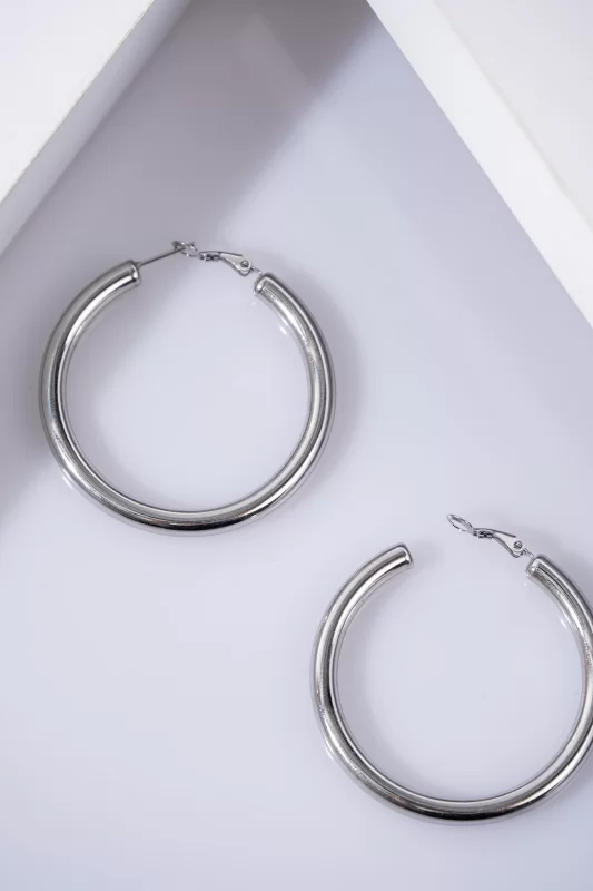 Earrings Circles Silver