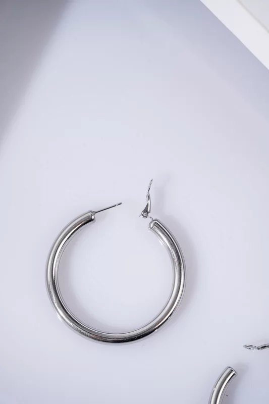 Earrings Circles Silver