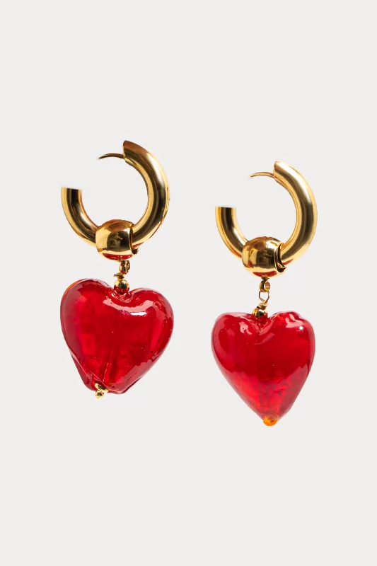 Earrings Hoop Heart 