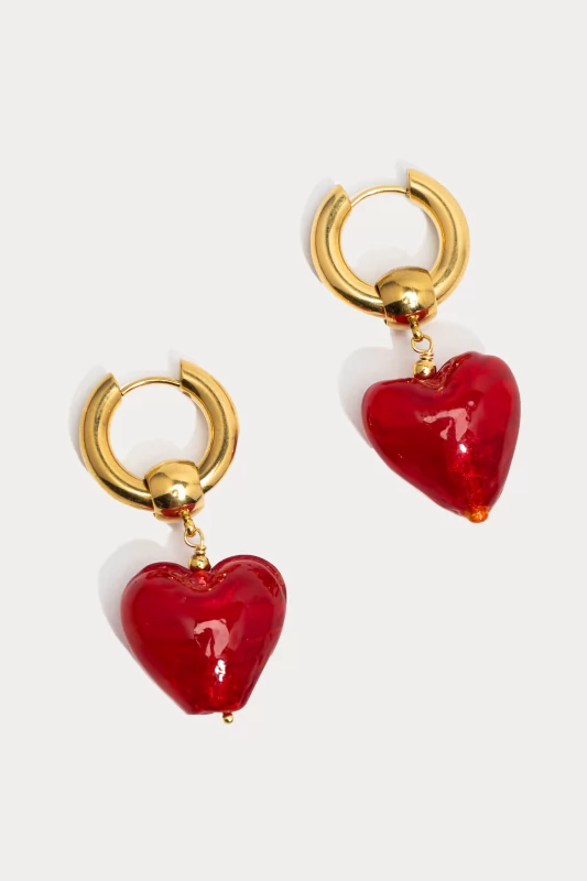 Earrings Hoop Heart 