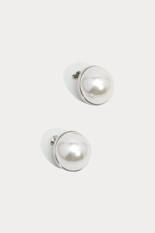 Earrings Round Pearl