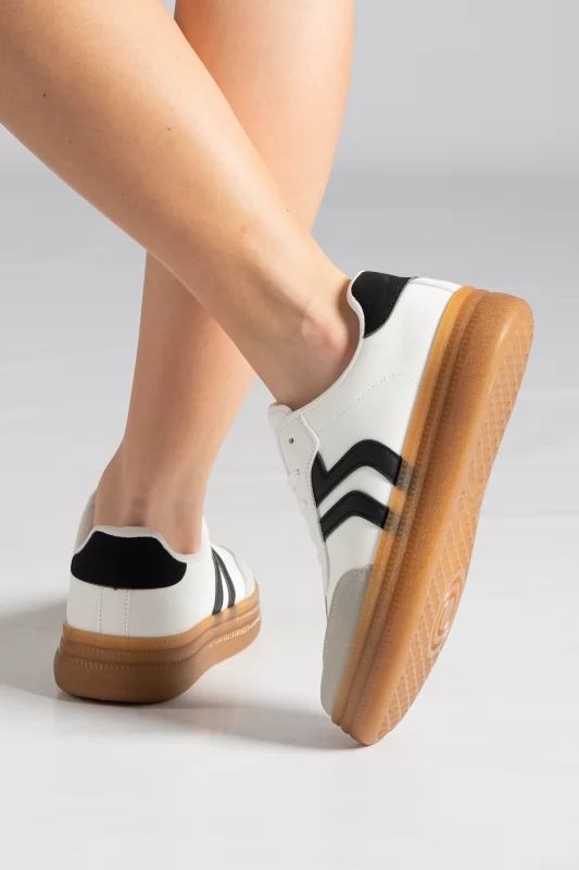 Sneakers Platform Σουέτ Λεπτομέρεια