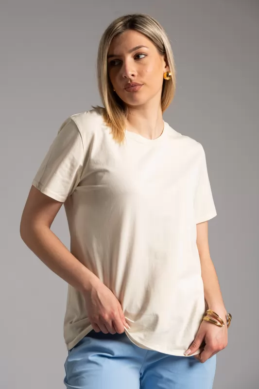 T-shirt Basic Βαμβακερό