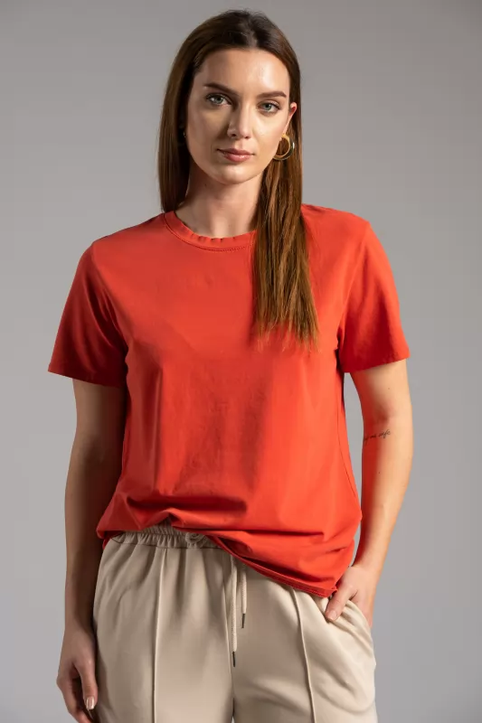 T-shirt Basic Βαμβακερό