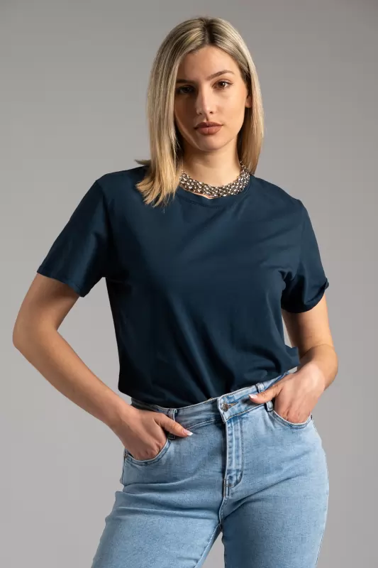 T-shirt Basic Βαμβακερό