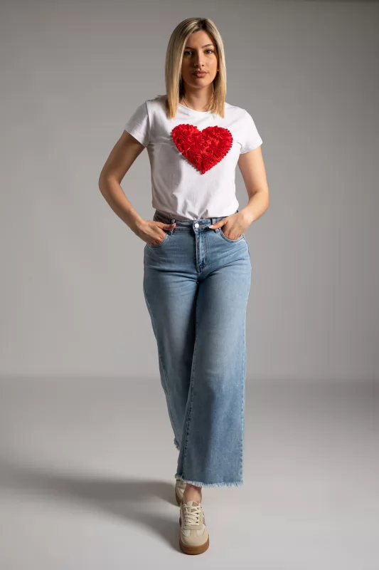 T-shirt Heart Roses