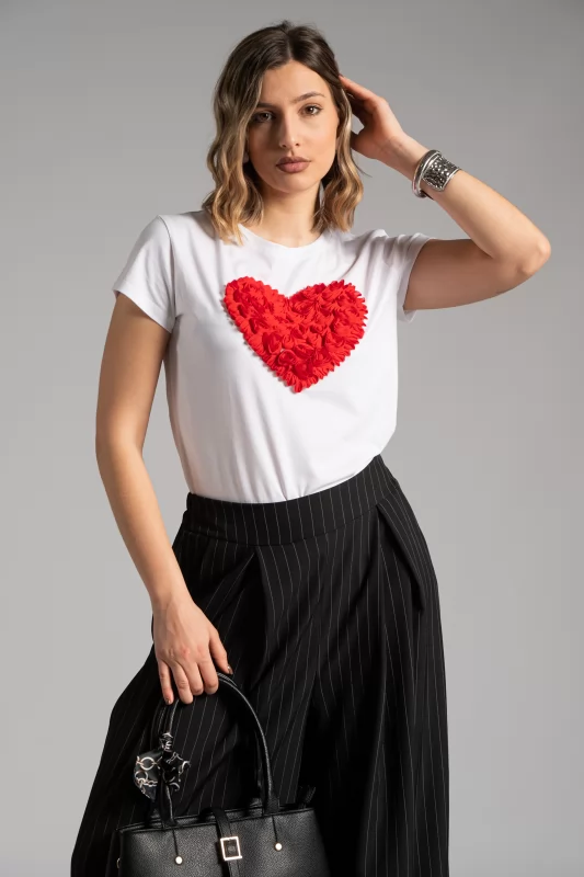 T-shirt Heart Roses