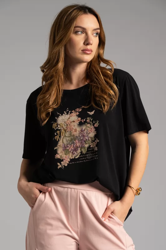 T-shirt Embroidery Flowers