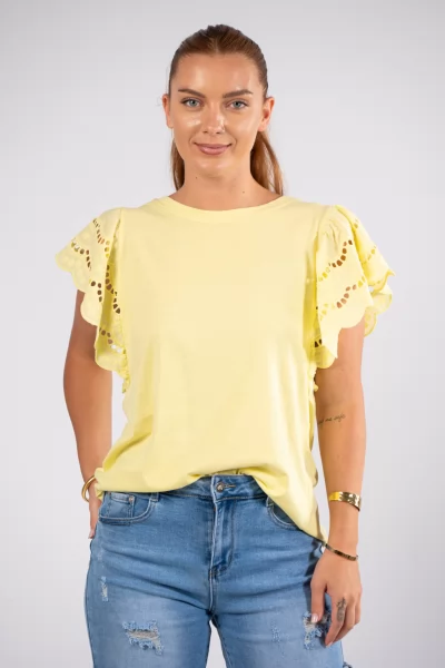 T-Shirt Kippur Sleeves Yellow