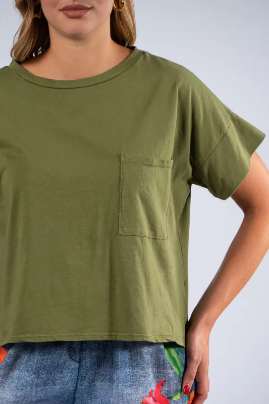 T-Shirt Small Pocket Khaki