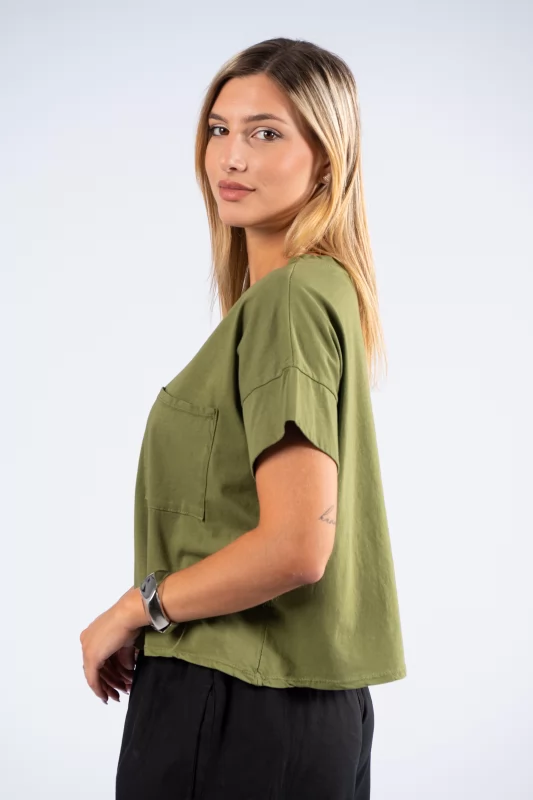 T-Shirt Small Pocket Khaki