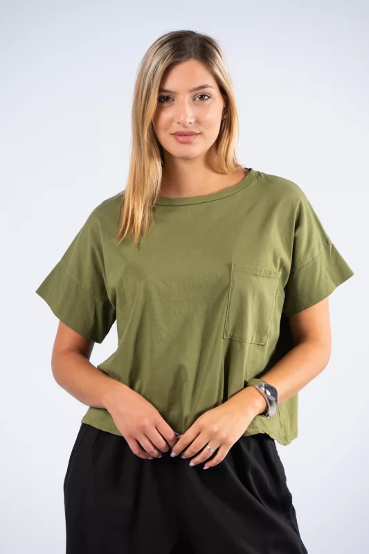 T-Shirt Small Pocket Khaki