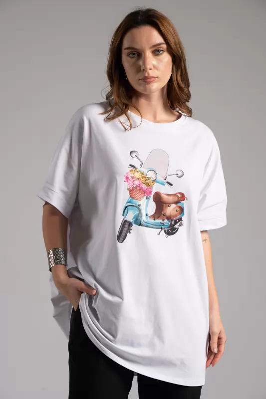 Τ-shirt Vespa Flowers