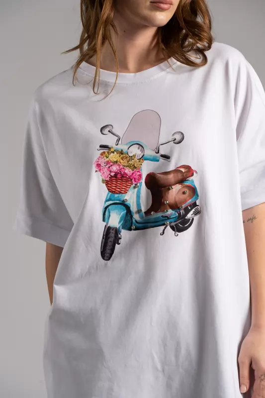 Τ-shirt Vespa Flowers