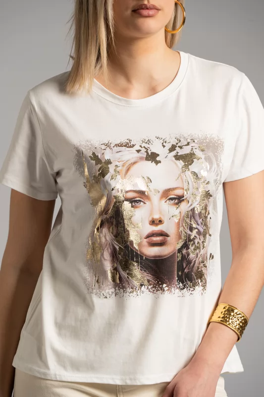 T-shirt Lady Face